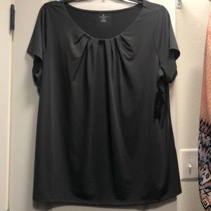 Gray short sleeve top